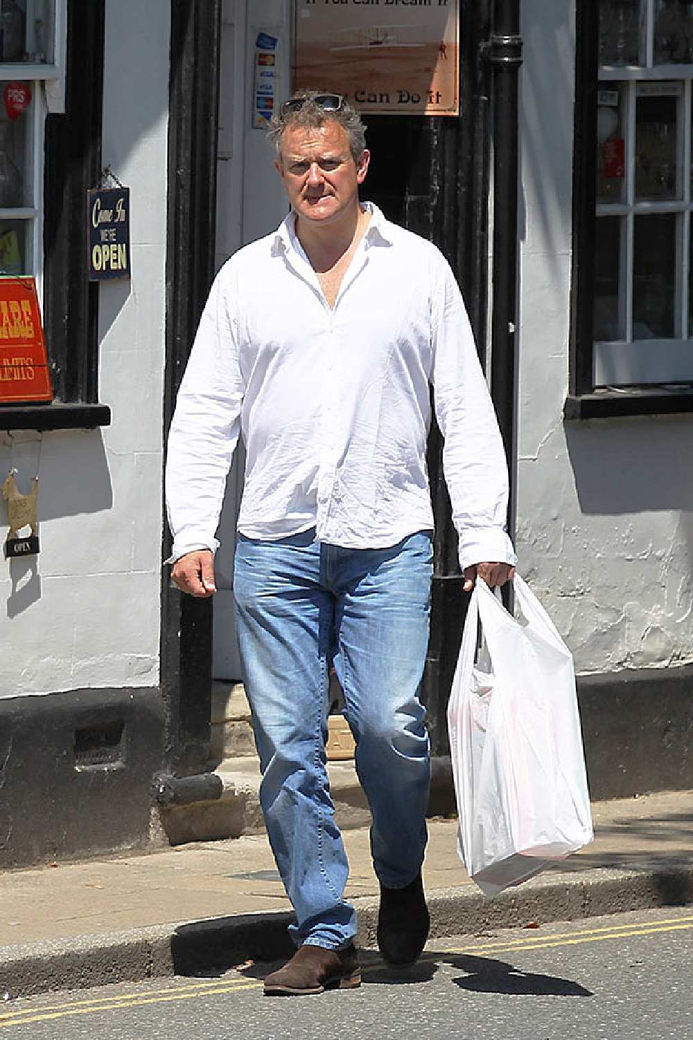 Why has Hugh Bonneville lost so much weight?