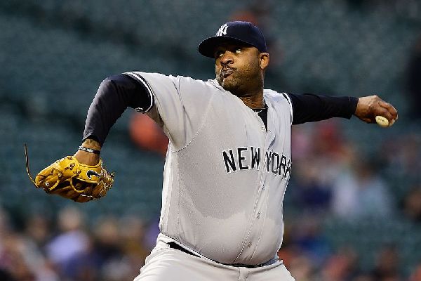 Sabathia before weight loss weighed about 300 pounds