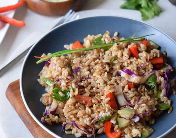 Veggie Stir-Fry with Brown Rice weight loss meals dinner