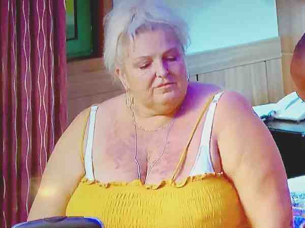 What did Angela on 90 day fiance do to her chest